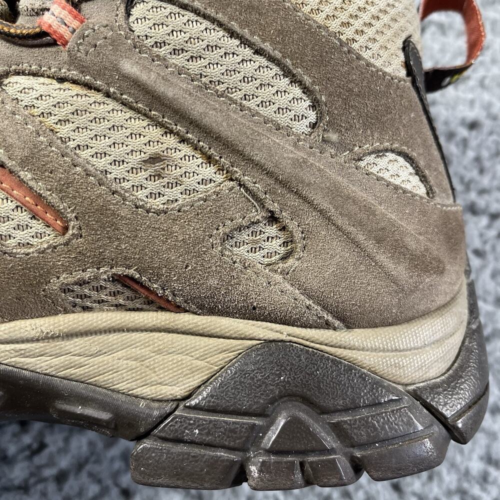 Merrell Moab Mid Waterproof Hiking Boots Bungee Cord Brown Womens 9.5 J88790 - Picture 8 of 11